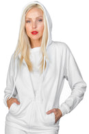 Felpa unisex con zip e cappuccio