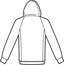 Felpa unisex con zip e cappuccio