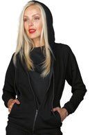 Felpa unisex con zip e cappuccio