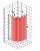 Box doccia in tessuto | Semicircolare
