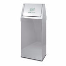 Contenitore raccolta differenziata con coperchio basculante Acciaio inox - 30 litri