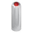 Contenitore con push colorato in Acciaio inox lucido - 45 litri