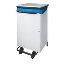 Contenitore rettangolare con pedale e ruote - 70 litri