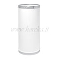 Portaombrelli cilindrico in metallo laccato con finiture Inox - ø25x50h cm