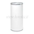 Portaombrelli cilindrico in metallo laccato con finiture Inox - ø25x50h cm