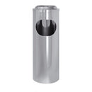 Posacenere gettacarta con coperchio a rete - Acciao inox lucido